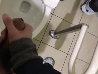 家まで我慢出来なくてトイレでヤッちゃいました